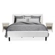 Pemberly Row 3-Piece Wood King Bedroom Set in Butter Cream Finish