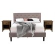 Pemberly Row 3-Piece Wood Queen Bedroom Set with Jacobean Finish