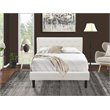 Pemberly Row 2-Piece Full Bedroom Set with Wood Frame in White/Black