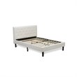 Pemberly Row 2-Piece Full Bedroom Set with Wood Frame in White/Black