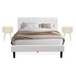 Pemberly Row 3-Piece Wood Queen Bedroom Set in White Finish