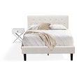 Pemberly Row 2-Piece Wood Full Bedroom Set in White/Urban Gray