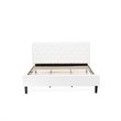Pemberly Row 2-Piece King Bedroom Set with Wood Frame in White