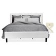 Pemberly Row 2-Piece King Bedroom Set with Wood Frame in White