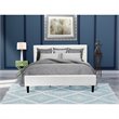 Pemberly Row 2-Piece King Bedroom Set with Wood Frame in White/Green