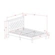 Pemberly Row 2-Piece Full Bedroom Set in Engineered Wood and Jacobean Finish