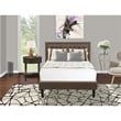 Pemberly Row 2-Piece Full Bedroom Set in Engineered Wood and Jacobean Finish