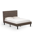Pemberly Row 2-Piece Full Bedroom Set in Engineered Wood and Jacobean Finish