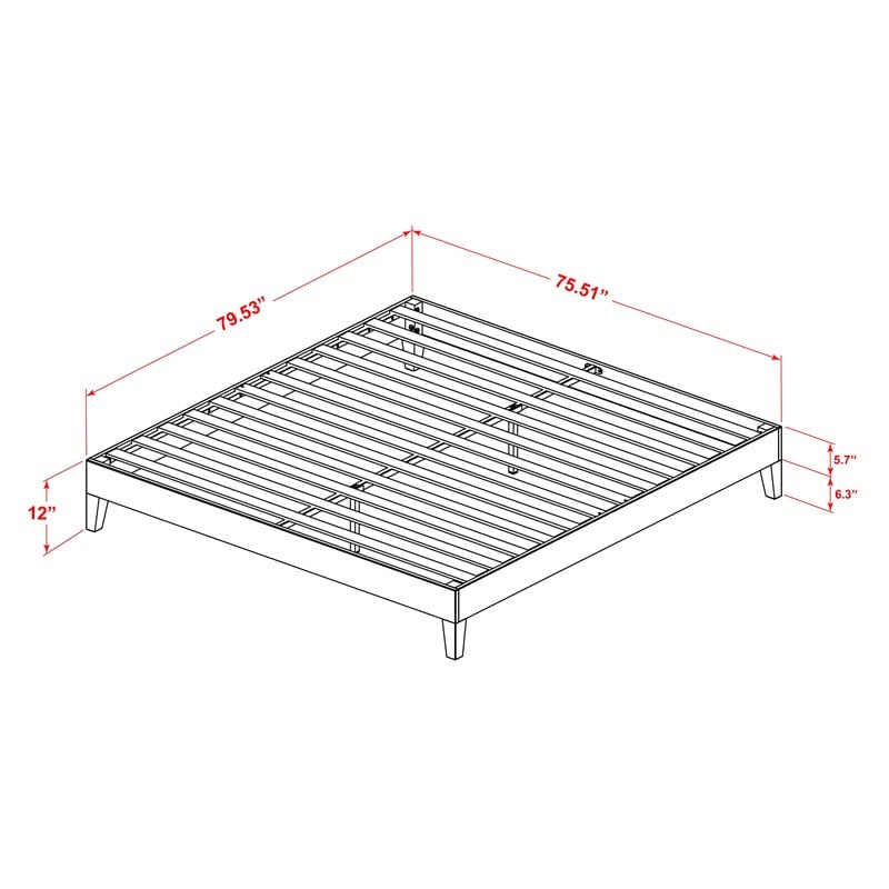 Pemberly Row Traditional Engineered Wood King Bed in Oak