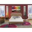 Pemberly Row 2-Piece Wooden Queen Bedroom Set in Antique Walnut