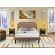 Pemberly Row 3-Piece Wooden Queen Bedroom Set in Jacobean Brown