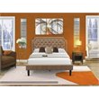 Pemberly Row 2-Piece Wooden Queen Bedroom Set in Jacobean Brown