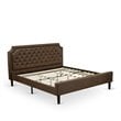 Pemberly Row 2-Piece King Bedroom Set in Jacobean/Brown Finish