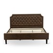 Pemberly Row 2-Piece King Bedroom Set in Jacobean/Brown Finish