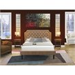 Pemberly Row 3-Piece Wood Queen Bedroom Set in Jacobean Brown Finish