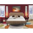 Pemberly Row 3-Piece King Bedroom Set in Mahogany Finish and Brown