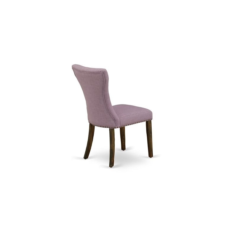Pemberly Row 7-Piece Rubberwood Dining Set in Jacobean/Dahlia Purple