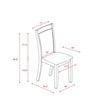 Pemberly Row 7-Piece Dining Set in Acacia Wood Jacobean/White/Cream