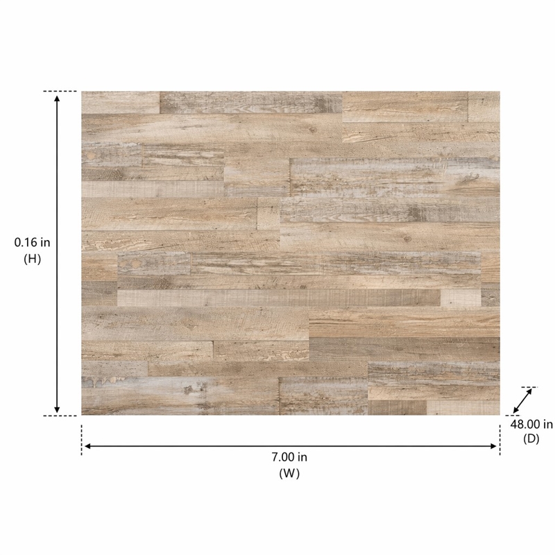 Pemberly Row SPC Vinyl Flooring in Silver Onyx with Slip-Resistant EVA Backing