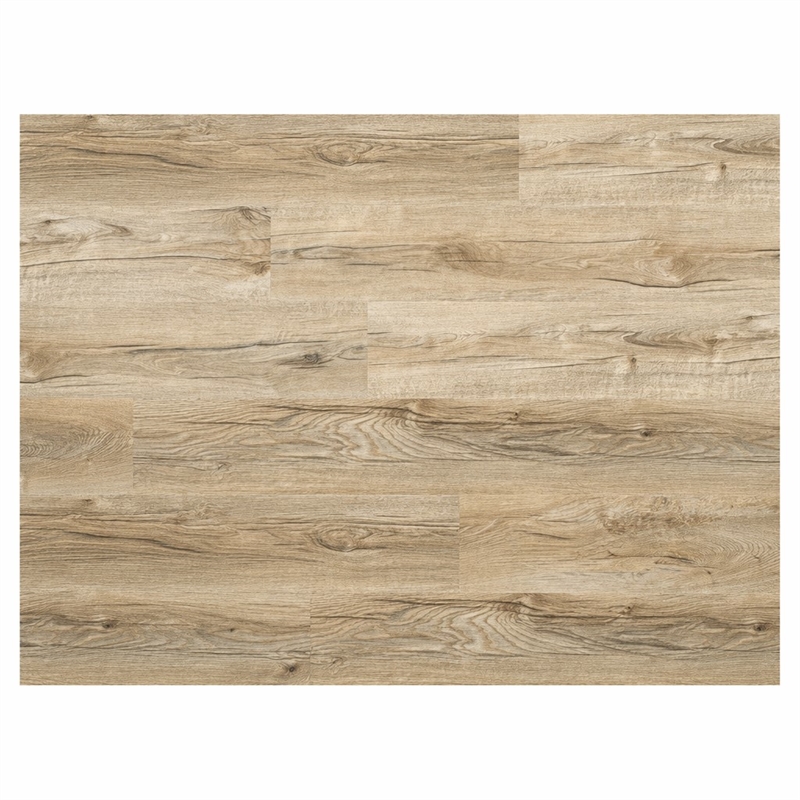 Pemberly Row SPC Vinyl Flooring in Argent Ash with Slip-Resistant EVA Backing