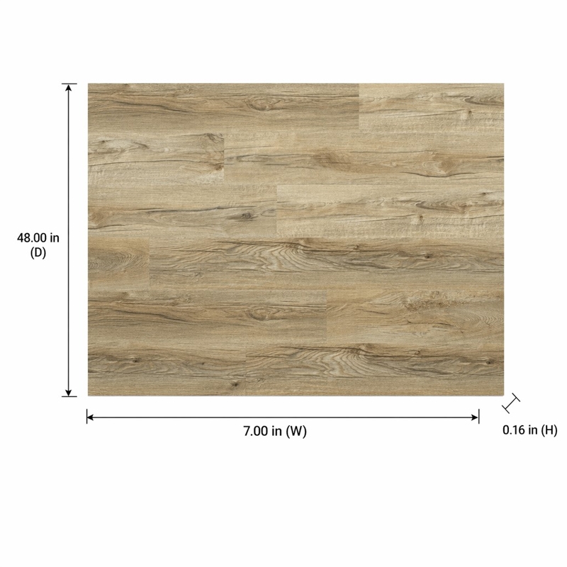 Pemberly Row SPC Vinyl Flooring in Argent Ash with Slip-Resistant EVA Backing