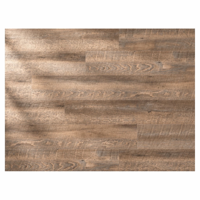 Pemberly Row SPC Vinyl Flooring in Golden Beige with Slip-Resistant EVA Backing