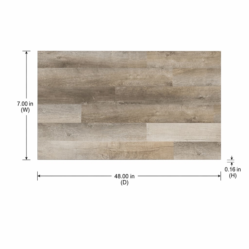 Pemberly Row SPC Vinyl Flooring in Modern Surrey Beige with EVA Backing