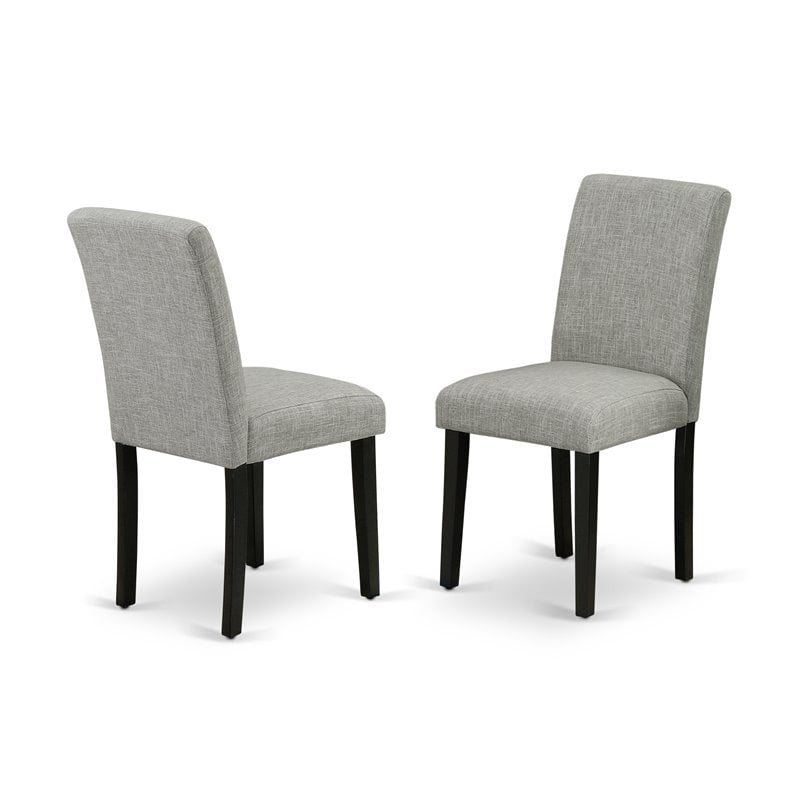 Pemberly Row 5-Piece Urban Wood Dining Set in Cement and Shitake Finish