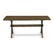 Pemberly Row 5 Pc Rectangular Wood Dining Table Set with Beige Chairs
