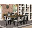 Pemberly Row 9-Piece Rectangular Wood Dining Set in Gray