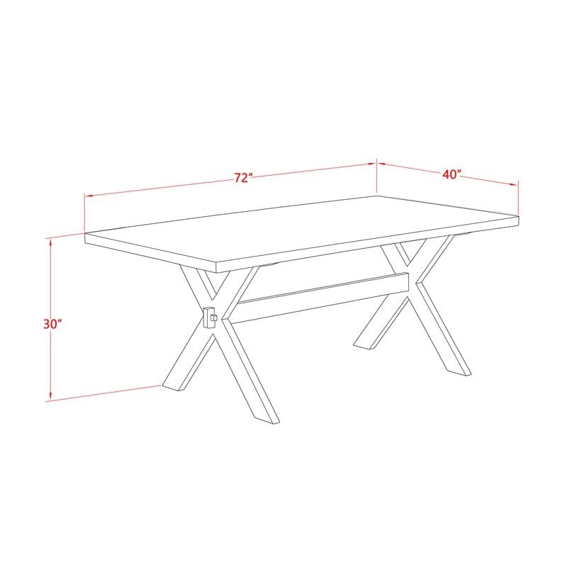 Pemberly Row 6-Piece Wood Dining Set with Fabric Seats in Linen White