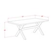 Pemberly Row 6-Piece Wood Dining Set with Fabric Seats in Linen White