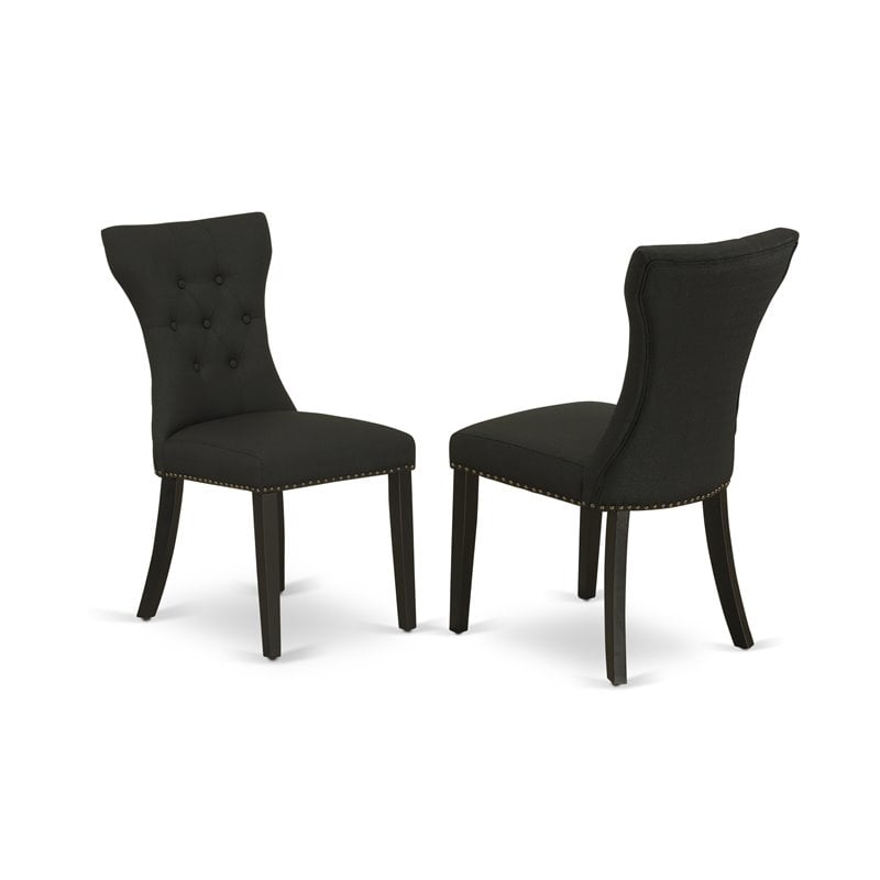Pemberly Row 6-Piece Wood Dining Set with Bench in Black & Cement Finish