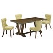 Pemberly Row 5-Piece Wood Dinette Set with Jacobean Brown Finish