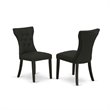 Pemberly Row 7-Piece Rubber Wood Dining Set in Black and Cement Finish