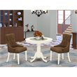 Pemberly Row 3-Piece Wooden Dinette Set in Linen White Finish