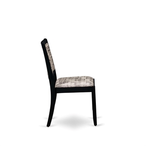 Pemberly Row 3-Piece Modern Dining Set with Round Table in Wire Brush Black