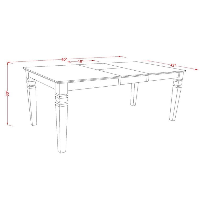Pemberly Row 7-Piece Kitchen Table and Chair Set in Black and Cherry Wood Finish