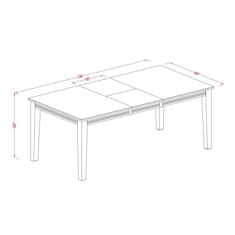Pemberly Row 5-Piece Black and Cherry Dining Set with Wood Chairs