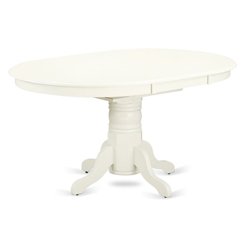 Pemberly Row 5-Piece Wood Dining Set in Linen White and Dark Shitake