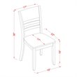 Pemberly Row 7-Piece Wood Dinette Set with Leaf in Cappuccino Finish