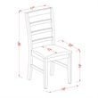 Pemberly Row 6-Piece Wood Dining Set with Leaf and Bench in Cappuccino