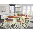 Pemberly Row 5-Piece Wood Dinette Set in Buttermilk and Cherry Finish