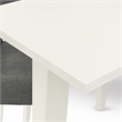 Pemberly Row Rectangular 5-Piece Wood Dining Table Set in Linen White