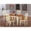 Pemberly Row 5-Piece Wood Dining Set in Buttermilk and Cherry Finish