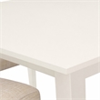 Pemberly Row 5-Piece Wood Dining Set with Upholstered Chairs in Linen White