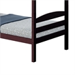 Pemberly Row Twin Bunk Bed with Arch Slat Design in Espresso Brown