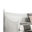 Pemberly Row Twin Daybed with Trundle and Molded Details in White