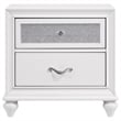Pemberly Row 4 Piece King Bedroom Set with Tufted Wingback in White