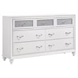 Pemberly Row 4 Piece King Bedroom Set with Tufted Wingback in White